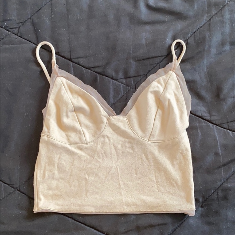 Taupe Crop Top